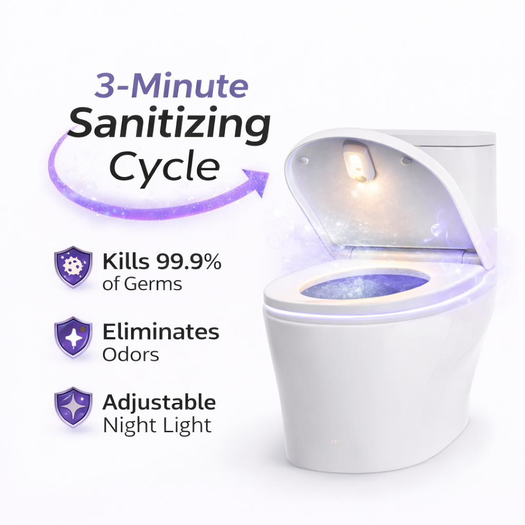 EzeBeam UV Toilet Sanitizer & Night Light