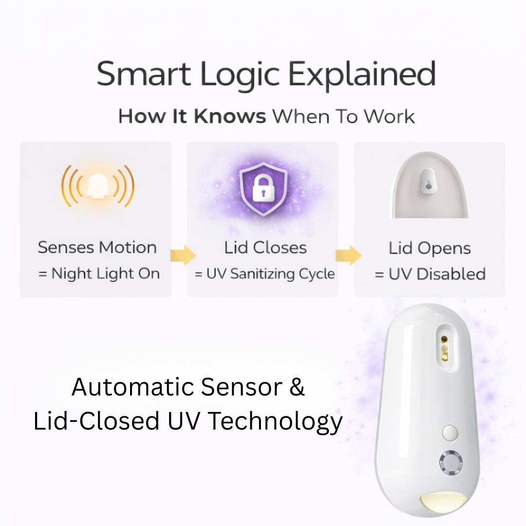 EzeBeam UV Toilet Sanitizer & Night Light